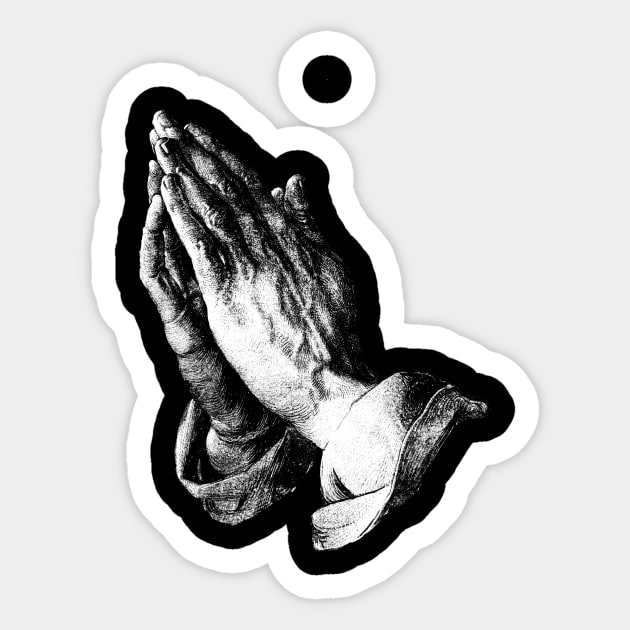 Praying Hands Albrecht Dürer Sticker by agapimou